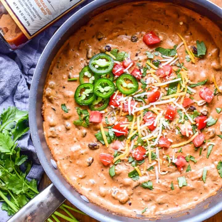 Black Bean Chili Cheese Dip