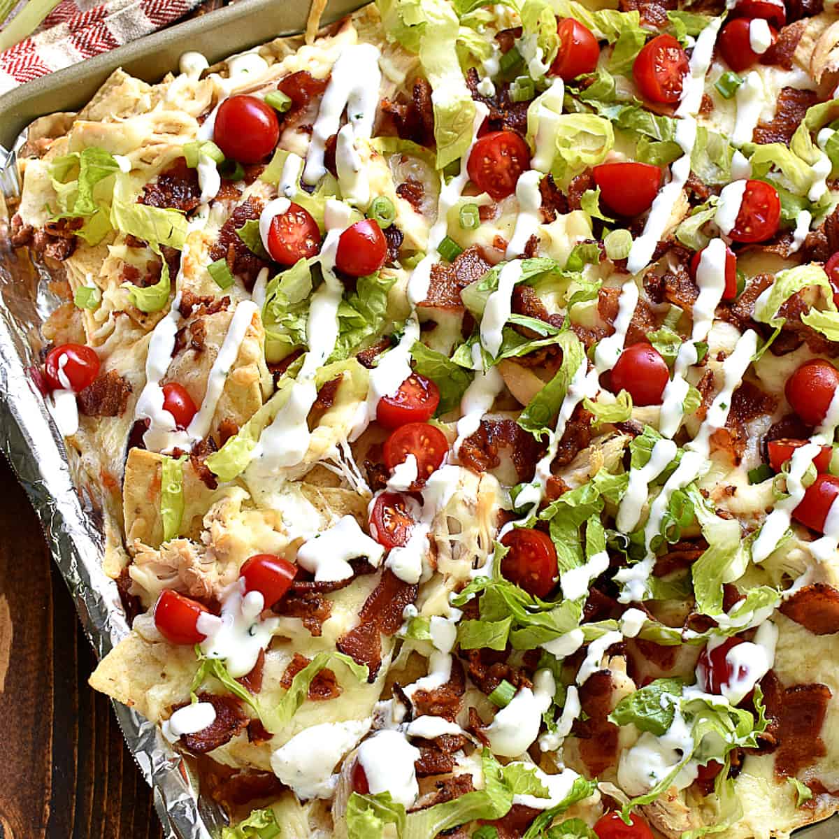 BLT Chicken Nachos