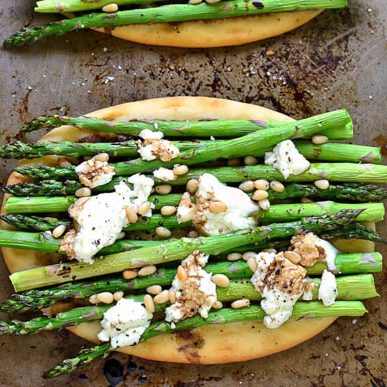 Asparagus Goat Cheese Flatbread