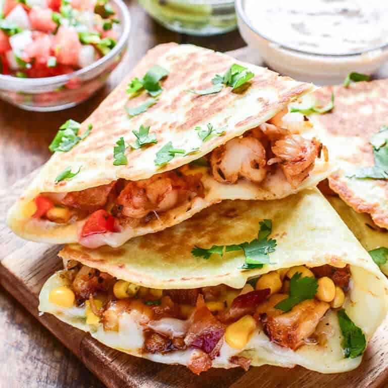 Blackened Shrimp Quesadilla