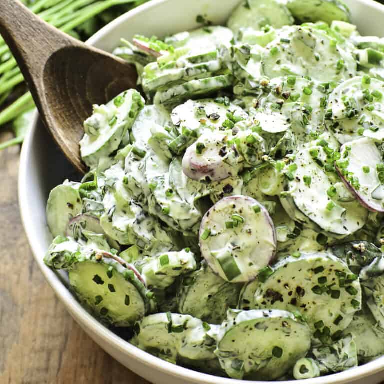 Green Goddess Cucumber Salad