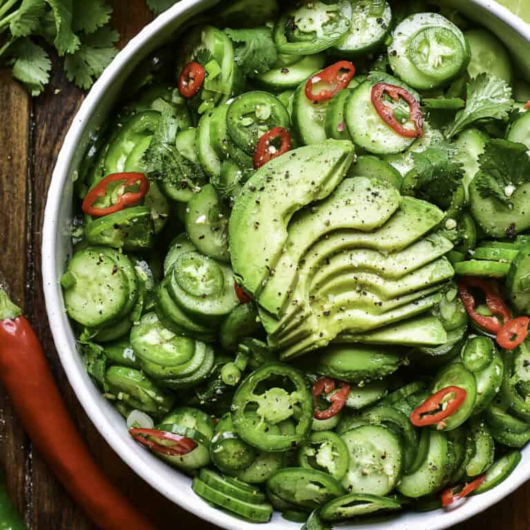 Spicy Jalapeño Cucumber Salad